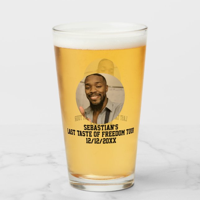 Grooms letzter Gaumen der Freedom Tour Bachelor Pa Glas (Rückseite (gefüllt))