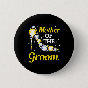 Grooms Mama Ehe Brautparty Mutter der Gr Button