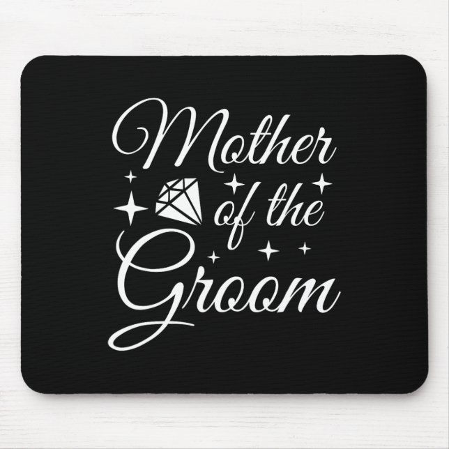 Grooms Mama Ehe Brautparty Mutter der Gr Mousepad (Vorne)