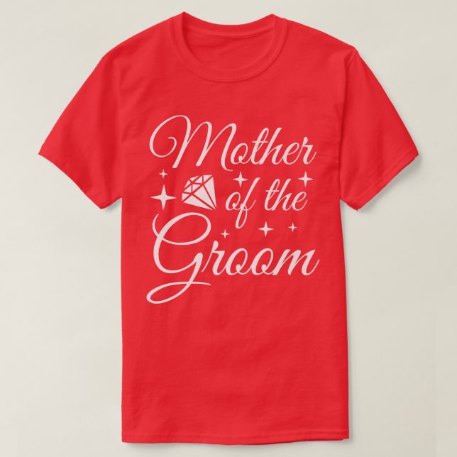 Grooms Mama Ehe Brautparty Mutter der Gr T-Shirt (Design vorne)
