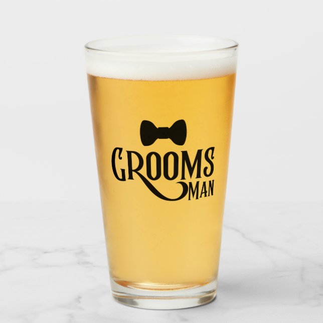 Grooms Man Glas (Vorne (Gefüllt))