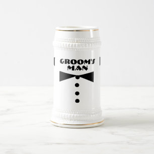 Groom's Man Stein Bierglas