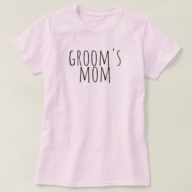 Groom's Mom Bridal Party Wedding T-Shirt (Design vorne)