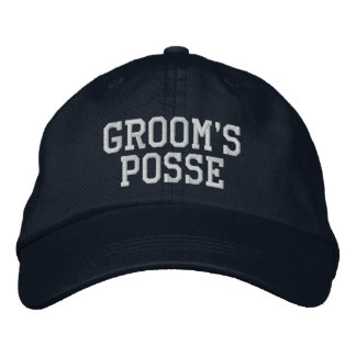 Groom's Posse bestickte Ball Cap Baseballkappe