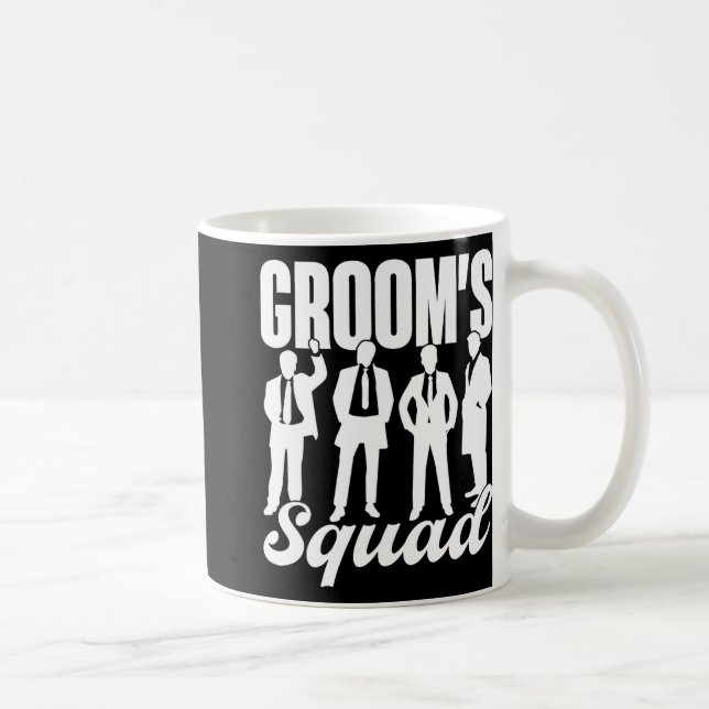 Groom's Squad Team Bride Groom Party Bachelor Kaffeetasse (Rechts)