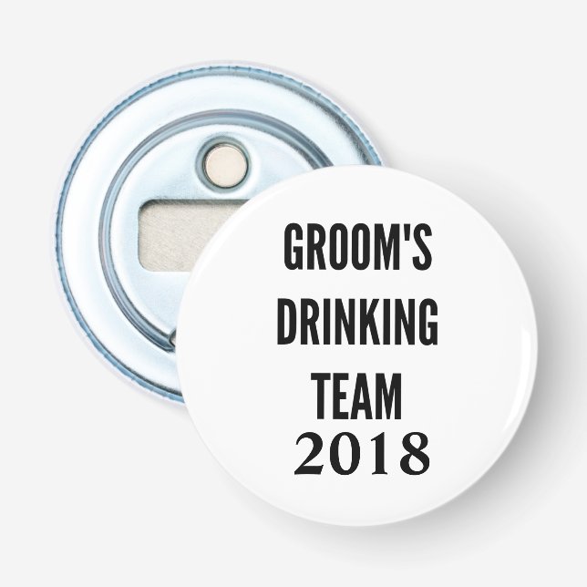 Groom's Trinkteam 2018 Flaschenöffner (Vorderseite)