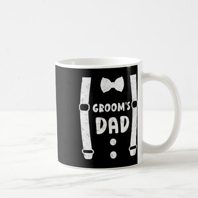 Grooms Vater Vater der Groom-Funny-T-Shirt-Hochzei Kaffeetasse (Rechts)