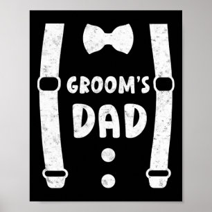 Grooms Vater Vater der Groom-Funny-T-Shirt-Hochzei Poster