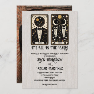 Grooms Wedding Tarot Einladung
