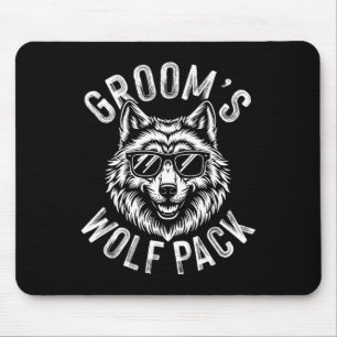 Groom's Wolf Pack Trauzeugen Bachelor Party Groom  Mousepad