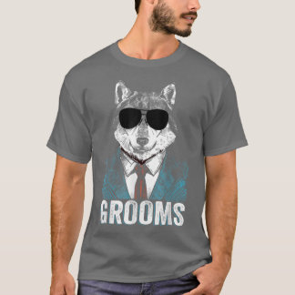 Grooms Wolfpack Bachelor Party Groomsmen Wedding T T-Shirt