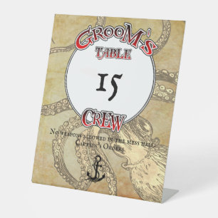 Groomsche Crew Sockelschild