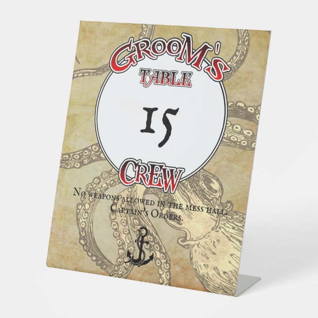 Groomsche Crew Sockelschild (Vorderseite)