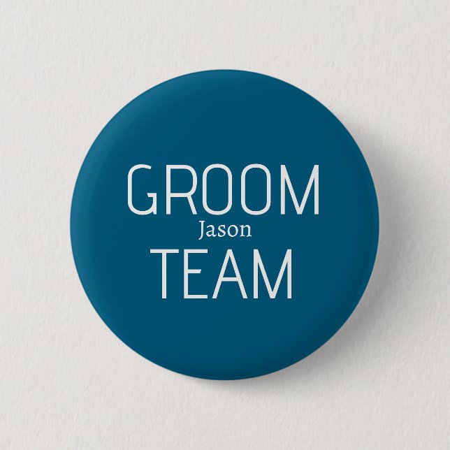 groomsman bold groom team gray blue white bachelor button (Vorderseite)