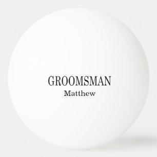 Groomsman Wedding Beer Pong Tischtennisball