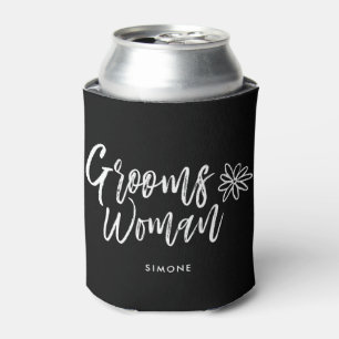 GroomsWoman Skript-Schreiben Hochzeit Dosenkühler