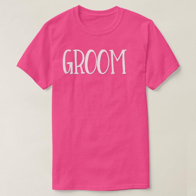 GroomWedding Party Bride Husband Bachelor Party  T-Shirt (Design vorne)