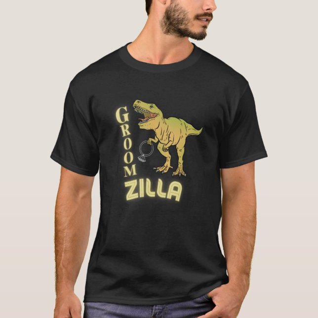 Groomzilla Funny Groom Wedding T-Shirt (Vorderseite)
