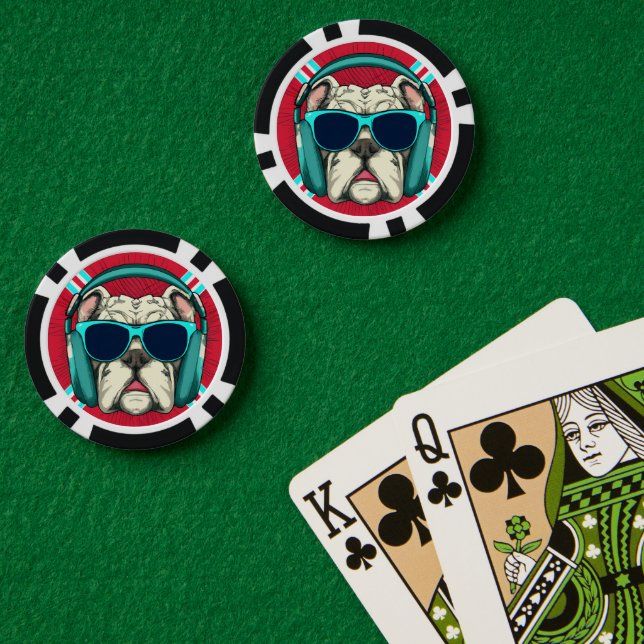Groove Pup Pokerchips (Pokertisch (doppelt))