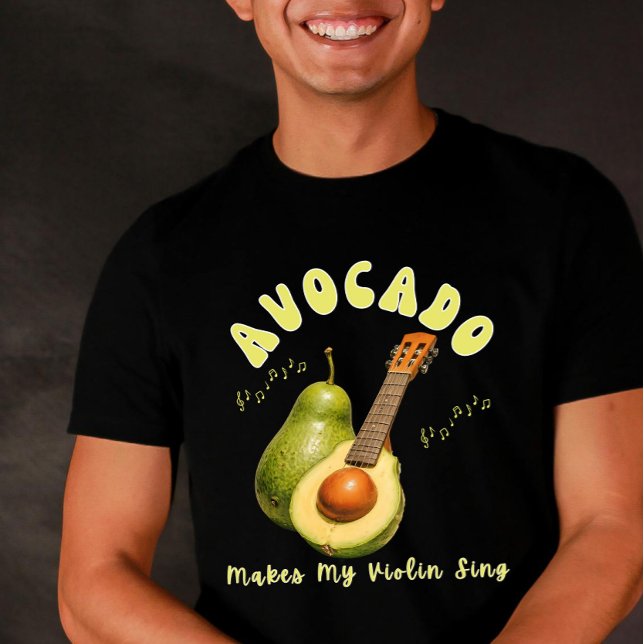 Groove Retro Avocado Fruit Healthy Eating AI Art T-Shirt (Von Creator hochgeladen)