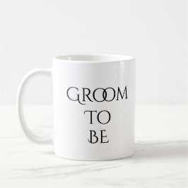 Groove to Be White mit Black Typografy Kaffeetasse