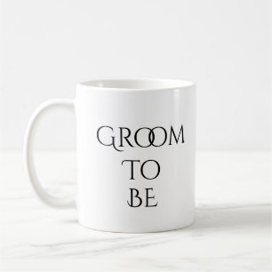 Groove to Be White mit Black Typografy Kaffeetasse