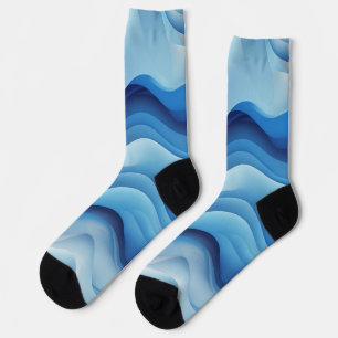 Groove Waves 70er Psychedelic Line Muster Socken