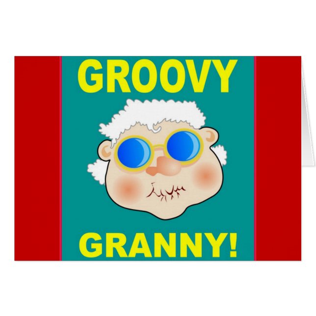 Groovey Granny Cartoon (Vorderseite (Horizontal))