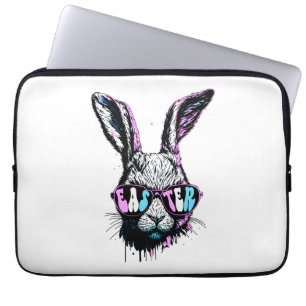 Groovi Rabbit Sonniges Gesicht mit Sonnenbrille Os Laptopschutzhülle