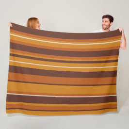 Groovige gestreifte Vintage Retro Streifen Fleecedecke