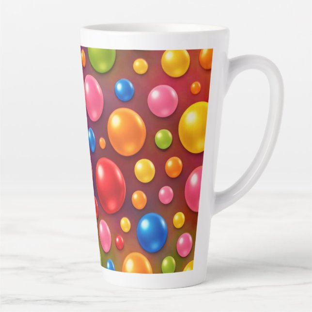 groovige Punkte  Milchtasse (Rechts)