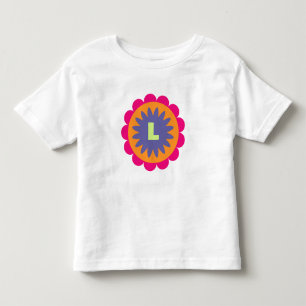 Groovige Retro-Botanik-Musterkunst Kleinkind T-shirt