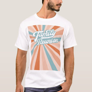 Groovige Retro-Familientreffen-Zusammenkunft T-Shirt