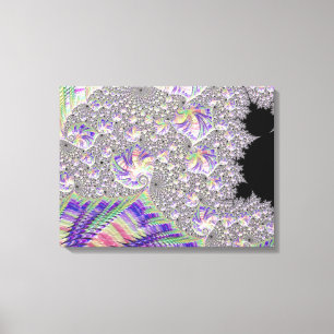 Groovige trippige funky psychedelische Fraktal-Kun Leinwanddruck