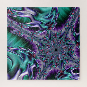 Groovige trippige funky psychedelische Fraktal-Kun Puzzle