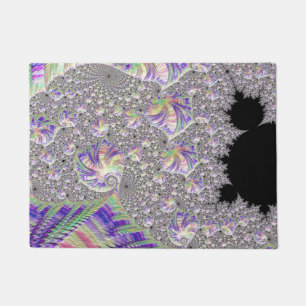 Groovige Trippy Funky psychedelische Fraktal-Kunst Fußmatte