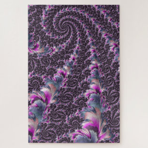 Groovige Trippy Funky psychedelische Spiral-Frakta Puzzle