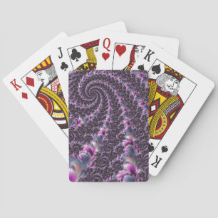 Groovige Trippy Funky psychedelische Spiral-Frakta Spielkarten