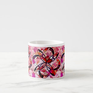 grooviges abstraktes Design Espressotasse
