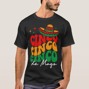 Grooviges Cinco De Mayo-Shirt Mexikanische Fiesta T-Shirt