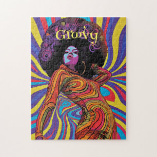 Grooviges Retro-Puzzle Puzzle