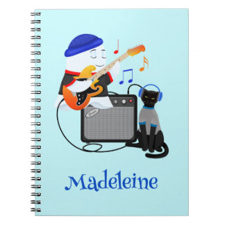 Grooving Guitar Ghost Spiral Foto Notebook Notizblock