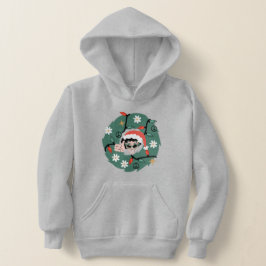 groovte Weihnachtskranz-Alien Hoodie