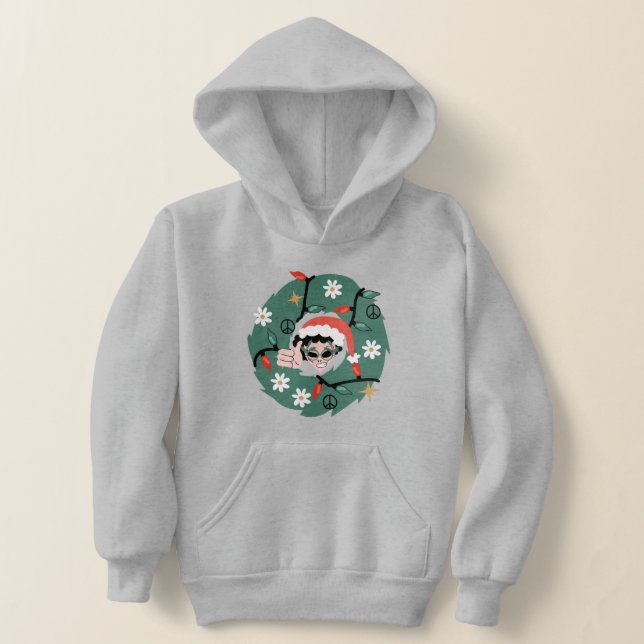 groovte Weihnachtskranz-Alien Hoodie (Ablage )