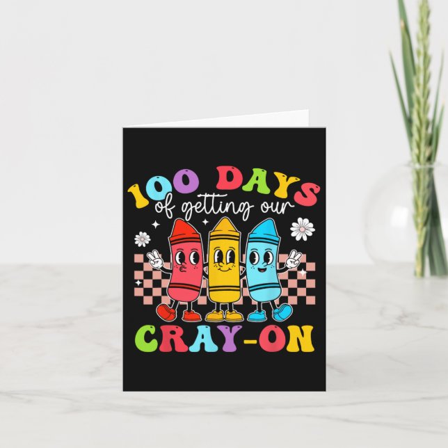 Groovy 100 Days Erste Hilfe Studierende Lehrerin S Karte (Vorderseite)
