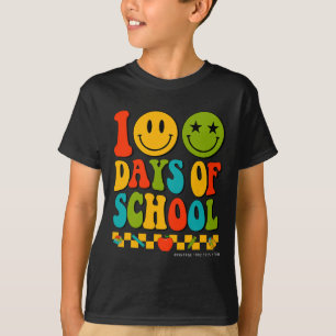 Groovy 100 Days of School Student Lehrer Kinder Hi T-Shirt