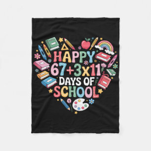 Groovy 100 Tage Schultag Mathe-Gleichung 100. Tag Fleecedecke