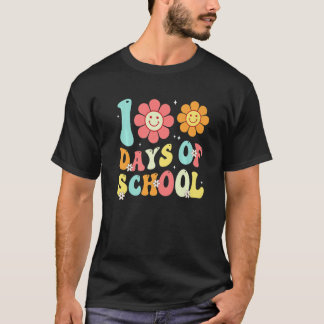 Groovy 100th Day Student Niedlich Boys Girls 100 D T-Shirt