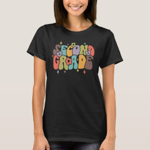 Groovy 2. Klasse Vibes sieht sich den Lehrern im R T-Shirt