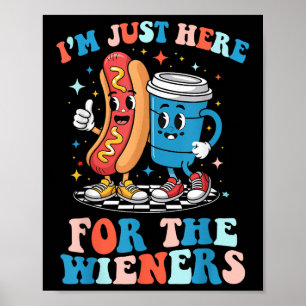 Groovy 4. Juli Hot- Dog Ich bin nur für die Poster